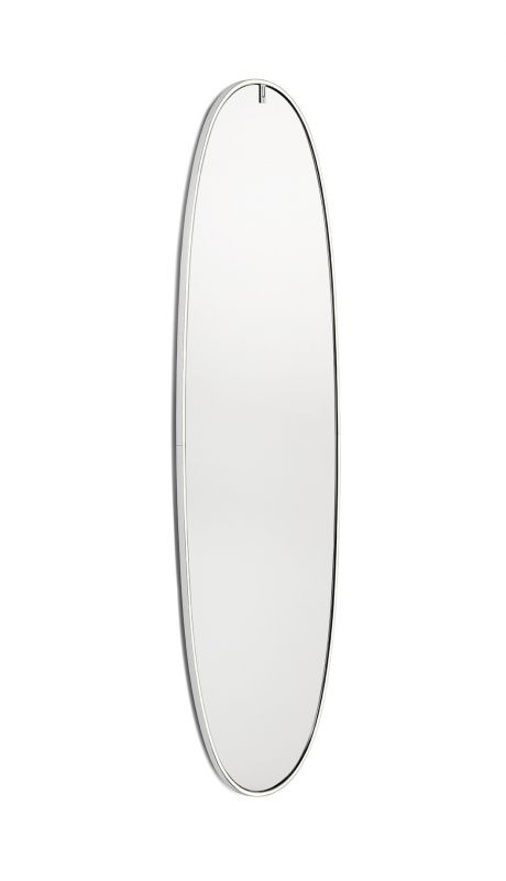 La Plus Belle Lichtspiegel von Flos: Ovale Wandleuchte mit Aluminiumrahmen für modernes Ambiente.
